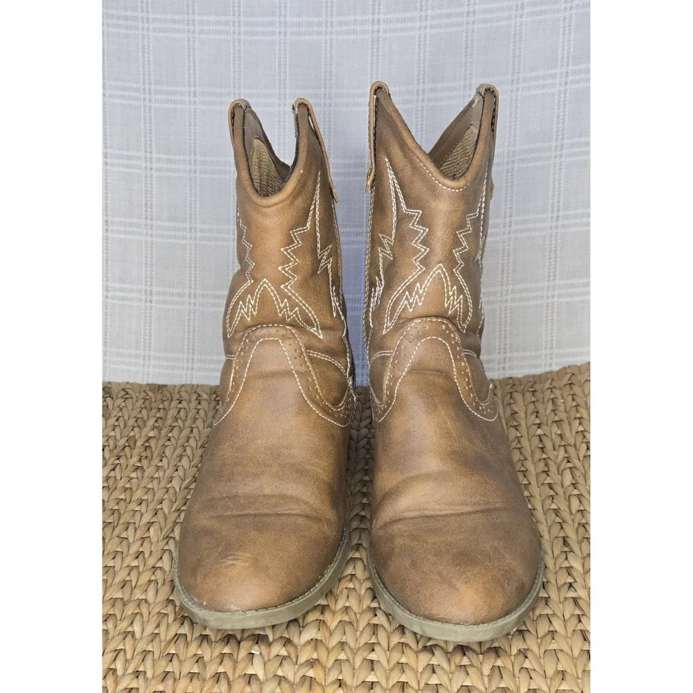 American Eagle‎ Youth Cowboy/Cowgirl  Boots Size 2 Farm Rodeo Horse Summer EUC